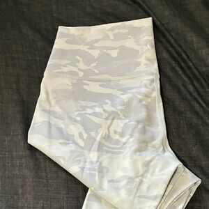 Lululemon Align High-Rise Light Gray Camouflage Leggings